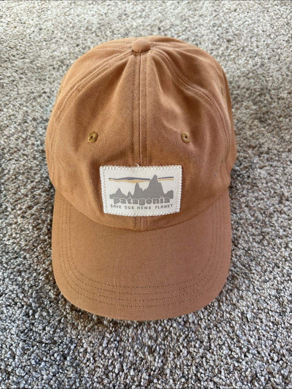 Patagonia Rust Brown Cap with Logo Patch